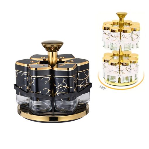 Rotating Spice Jar Set