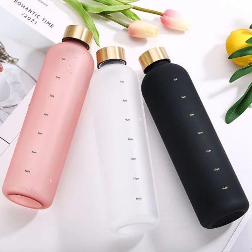 Motivational Time Marker Water Bottle